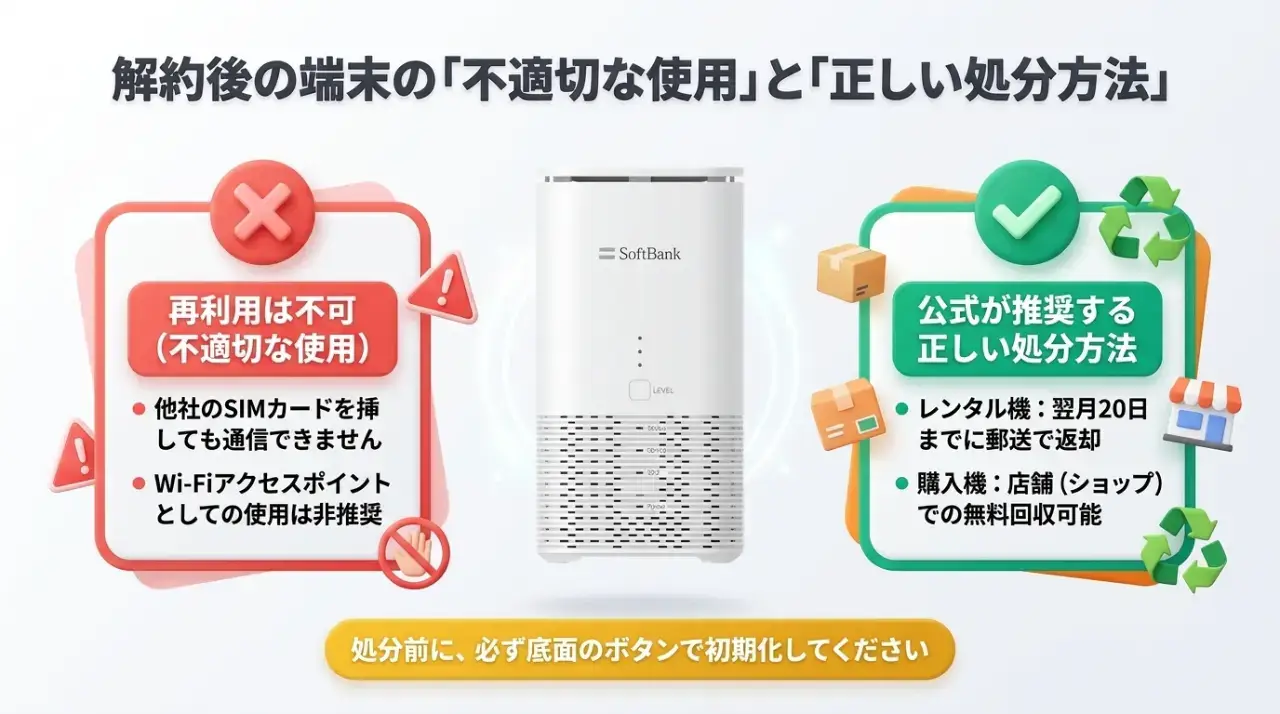解約後の端末（Airターミナル）の使い道と安全な処分方法