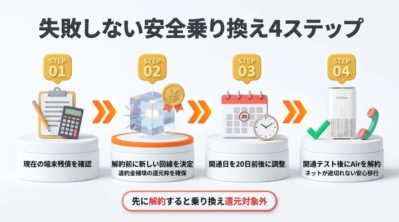 失敗しない新しいインターネット回線への安全乗り換え手順