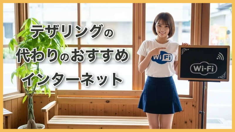 テザリングの代わりに使えるインターネット回線は?一人暮らしにおすすめ3選