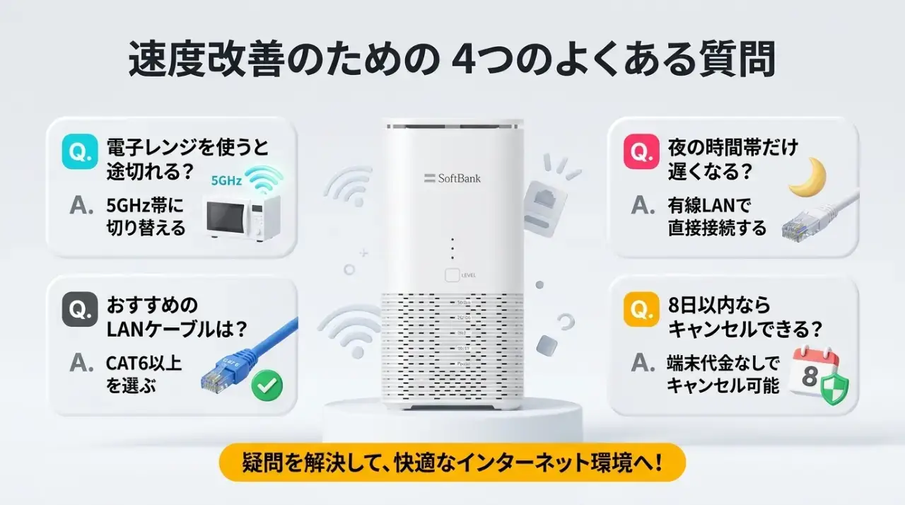 他社ホームルーターや光回線への乗り換えを検討する