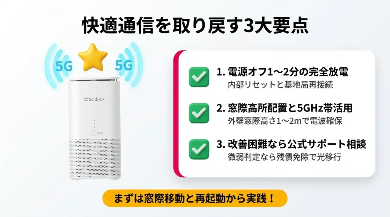 置き場所の調整と周波数設定でモバレコAirを快適に使おう