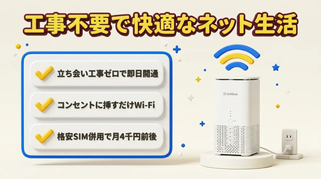 まとめ|立ち会い工事不要のモバレコAirで快適ネット生活