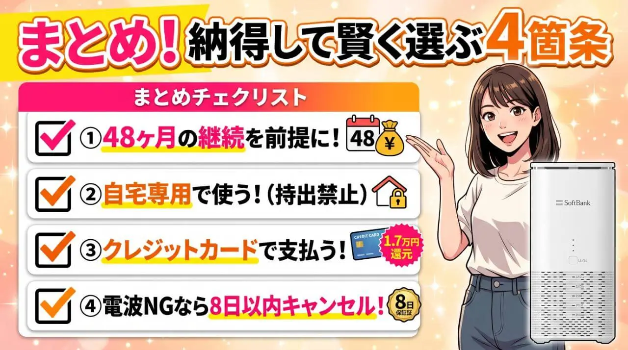 まとめ|デメリットと罠を理解してモバレコAirを選ぼう