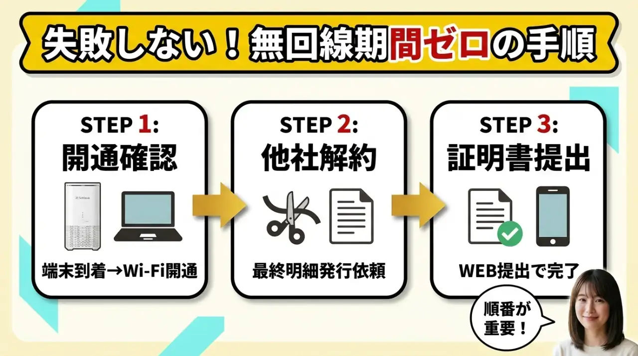 失敗しない乗り換え手順｜無回線期間ゼロで切り替える方法