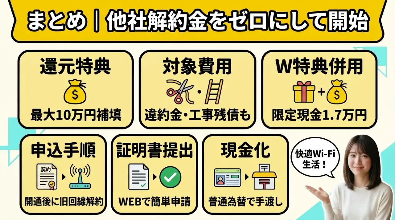 まとめ｜他社解約金をゼロにしてモバレコAirを始めよう