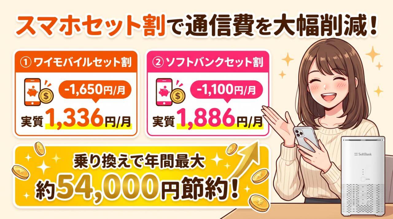 一人暮らしの通信費はいくら浮く?スマホセット割でさらに安くなる節約シミュレーション