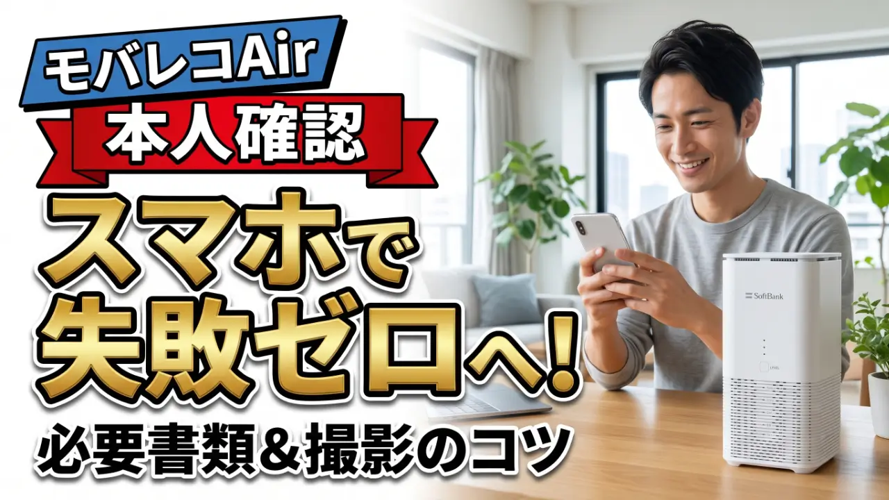 モバレコAirの本人確認｜必要書類とアップロード方法