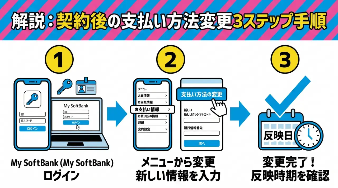 契約後に支払い方法を変更する具体的な手順を解説