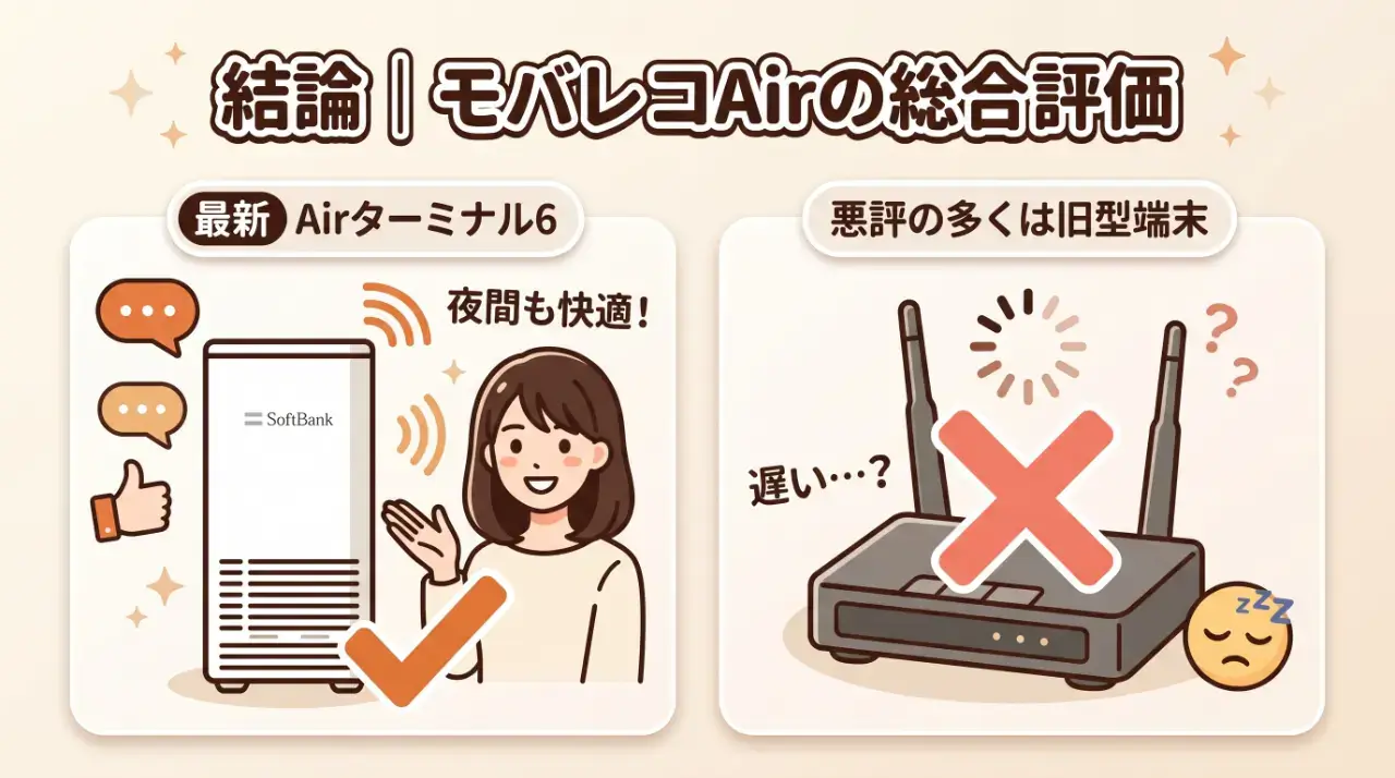 結論｜SNSの口コミから分かったモバレコAirの総合評価