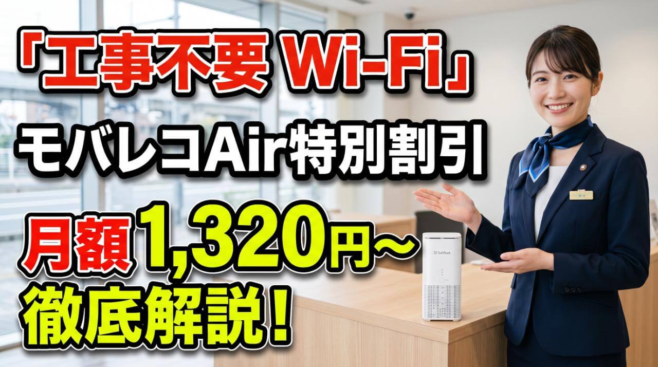 モバレコAirの特別割引とは？契約年数ごとの料金推移を徹底解説