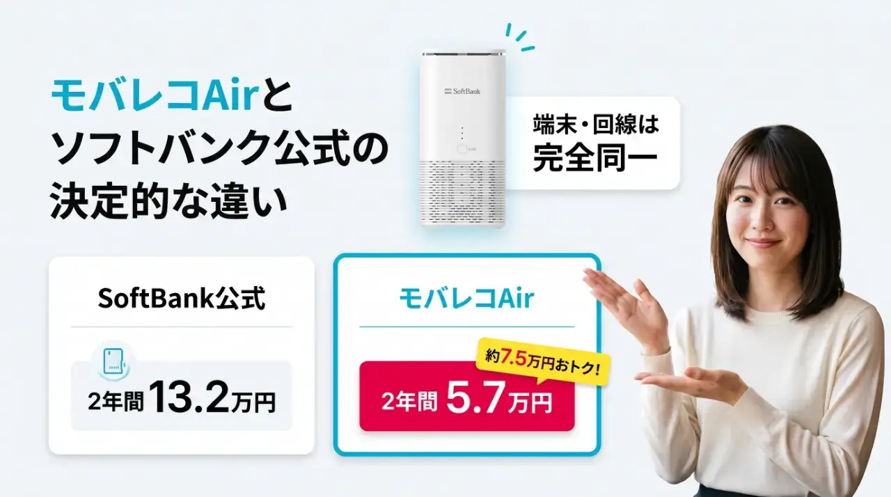 【結論】モバレコAirとソフトバンク公式の決定的な違い