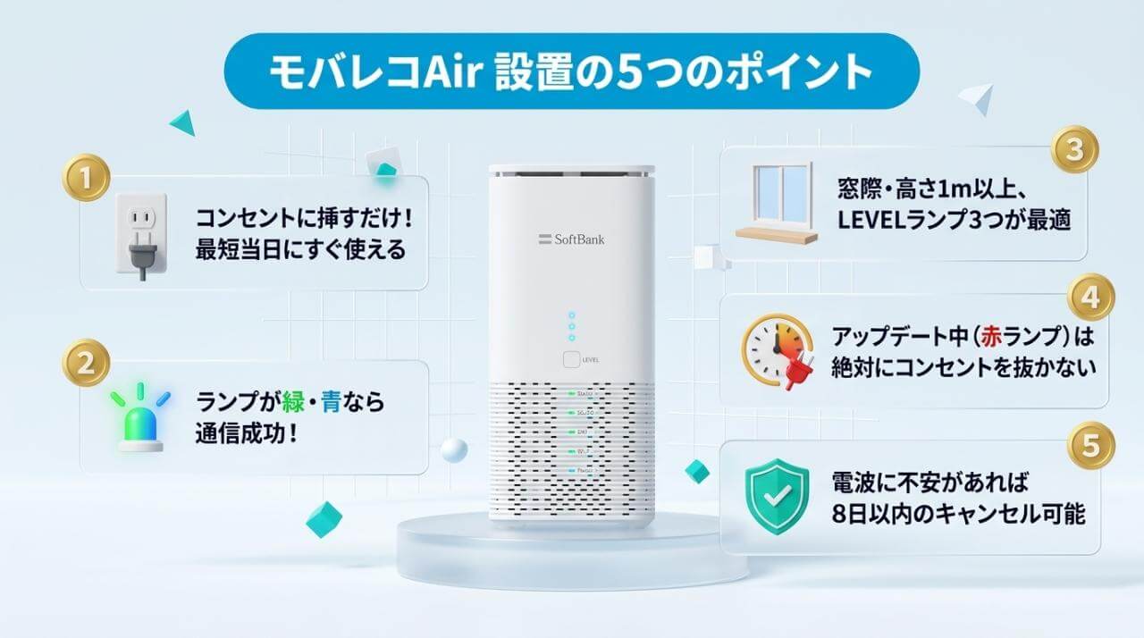 まとめ｜窓際設置と緑・青点灯の確認で快適なWi-Fiを始めよう