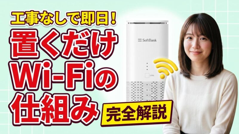 工事不要Wi-Fiとは？置くだけで使える仕組みとメリット解説 