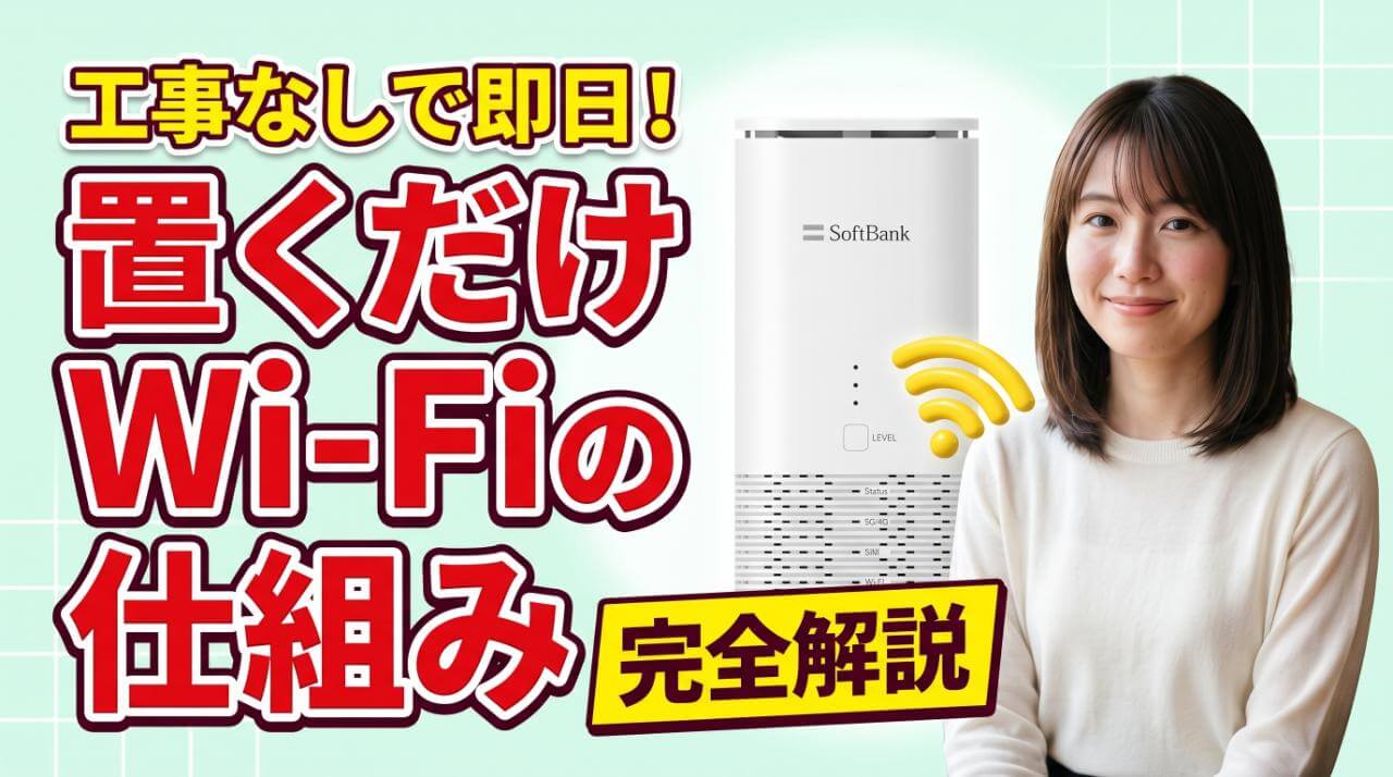 工事不要Wi-Fiとは？置くだけで使える仕組みとメリット解説