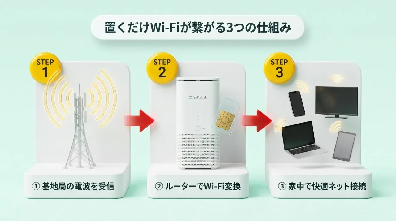 なぜ工事不要?置くだけWi-Fiがコンセントで繋がる仕組み