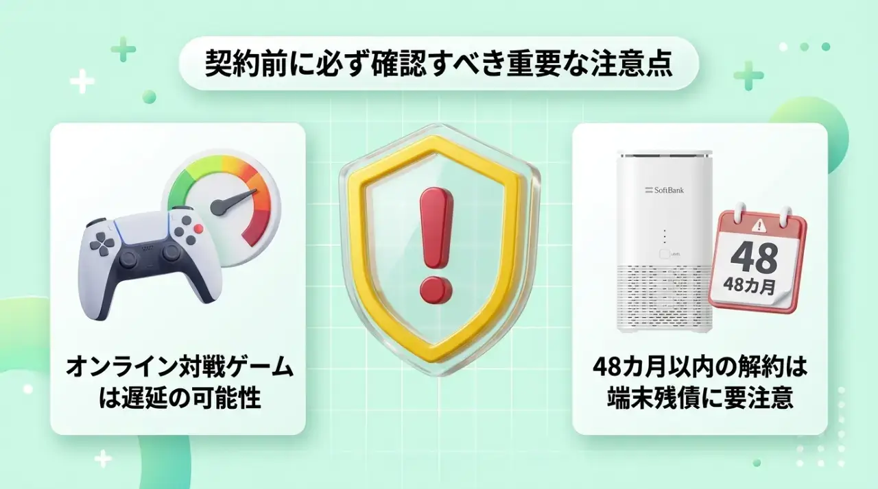 契約前に知るべき置くだけWi-Fiのデメリットと注意点