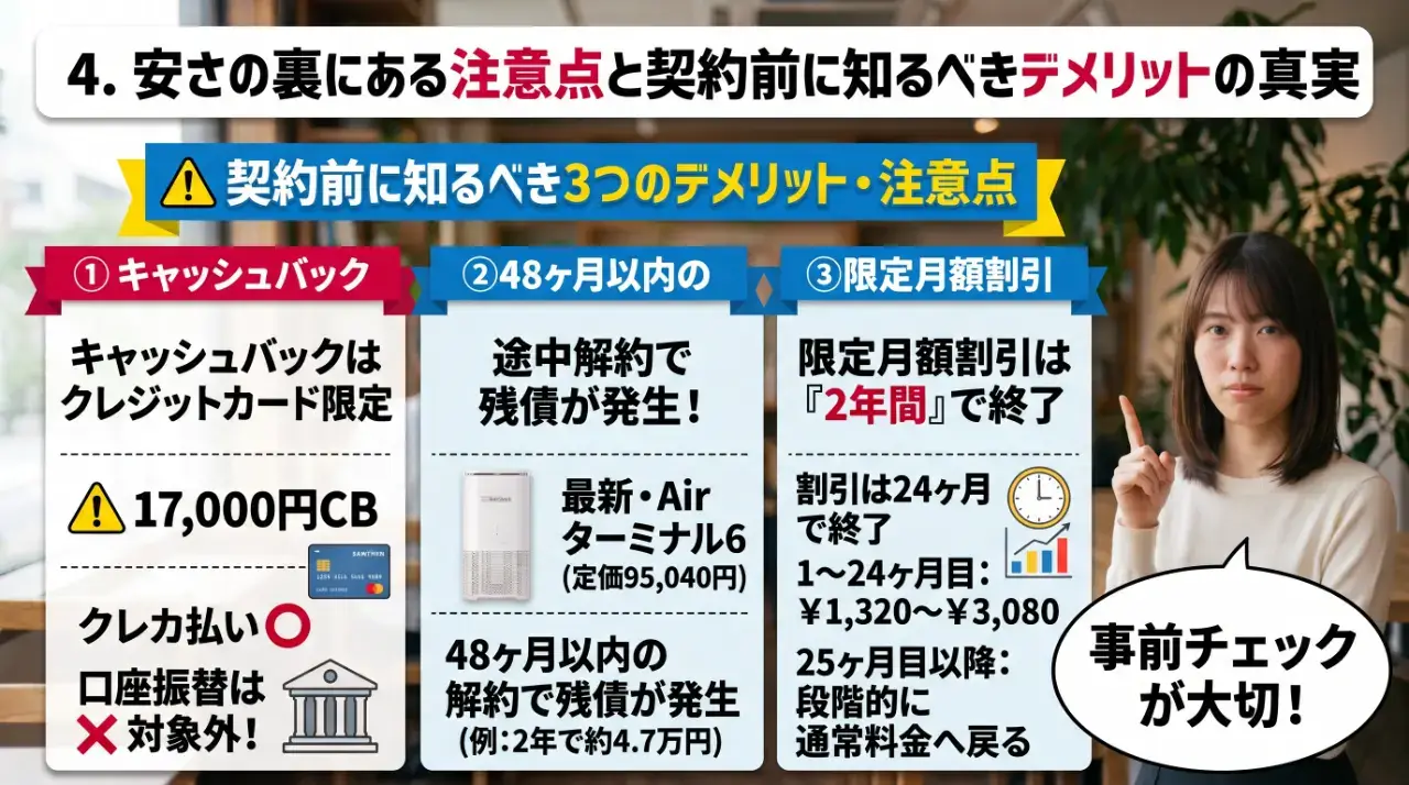 安さの裏にある注意点と契約前に知るべきデメリットの真実