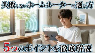 失敗しないホームルーターの選び方｜5つのポイントを徹底解説 